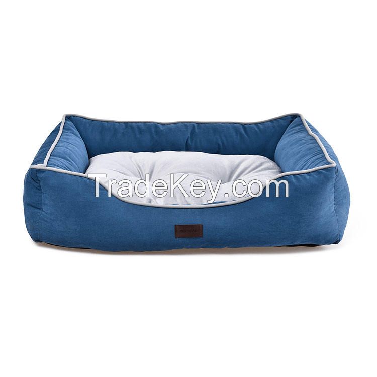 New Type Various Styles And Models Washable Big Dog Blue Beds