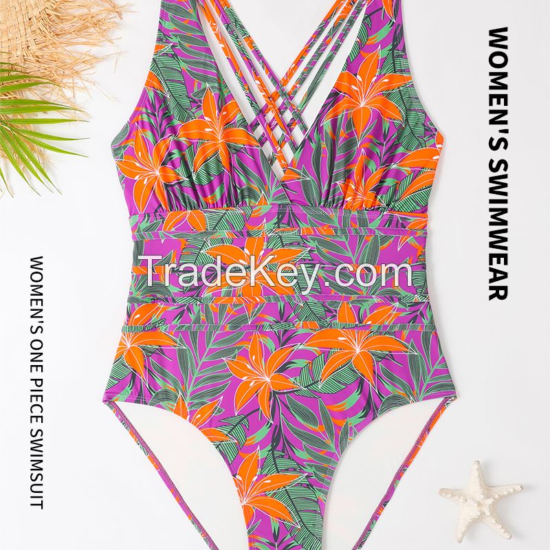 Casual and convenient women's swimsuit one-piece