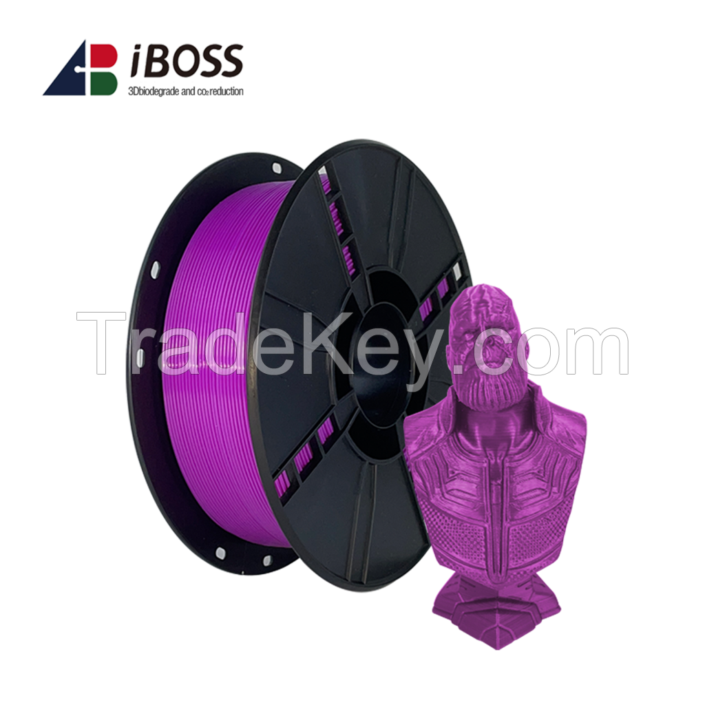 iBOSS PLA Plus (PLA+) 3D Printer Filament 1.75mm, 1kg Spool (2.2lbs) Toughness Enhanced 3D Printing Filament, Dimensional Accuracy +/- 0.02mm, 1.75mm PLA Plus Filament, Fit Most FDM Printer(Purple)