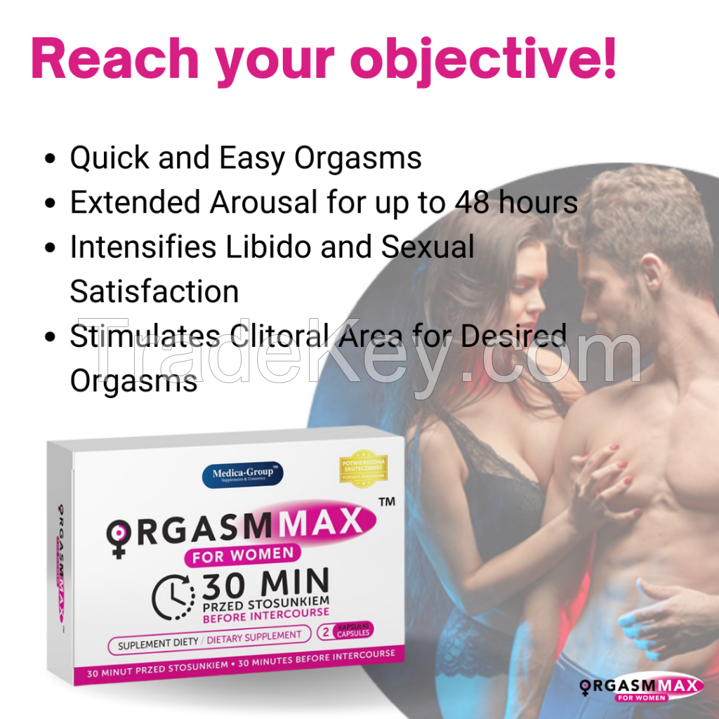 Orgasm Max for Women Capsules - quick, strong arousal and orgasm