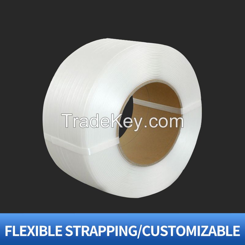 Braided packing tape(Flexible Strapping, Woven Strapping) Strapping and baling machine