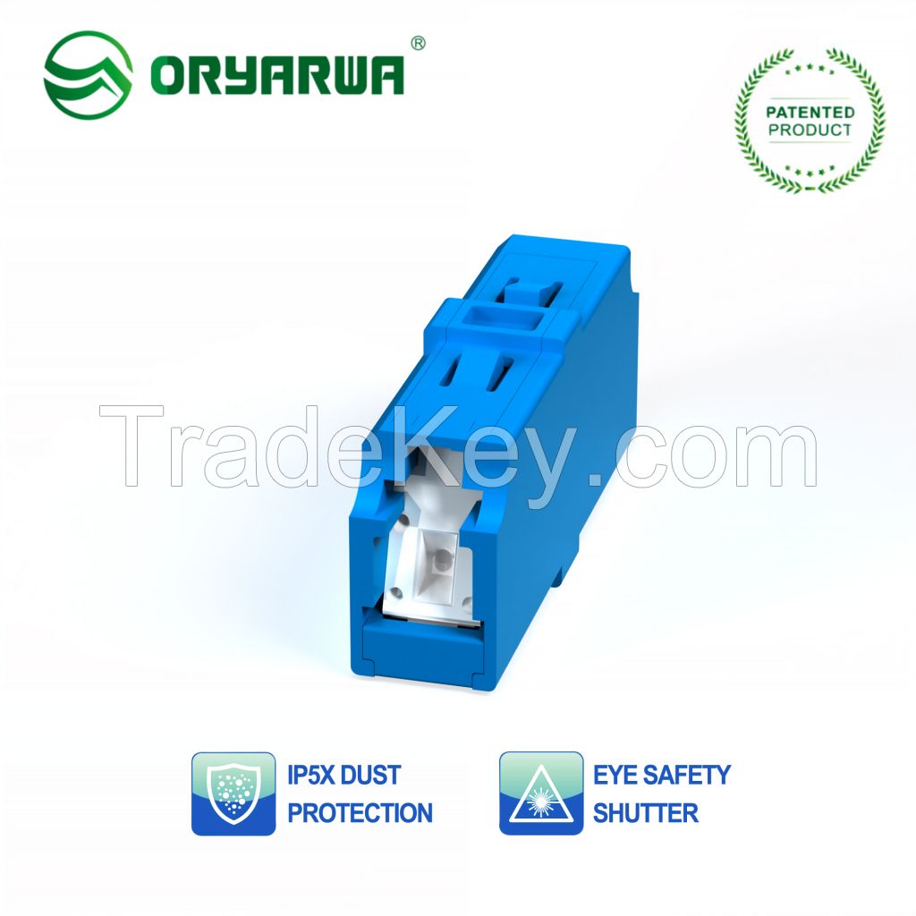 LC Duplex Dust Proof Fiber Adapter