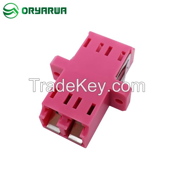 LC Duplex Inner Shutter Fiber Optical Adapter