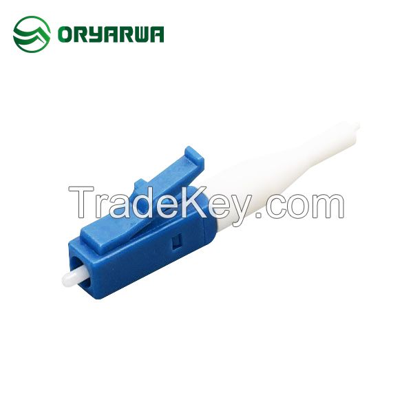 0.9mm PC Simplex LC APC Fiber Connector 16.7mm Boot Multimode