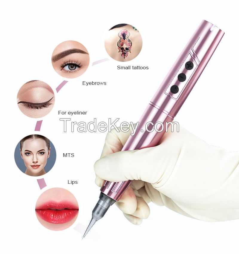 Biomaser TP006 High Quality Wireless Permanent Makeup Machine For Lip Eyebrow Microblading Kit Machine With Strong Battery