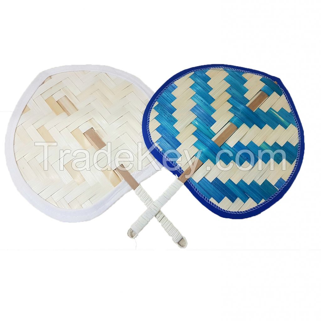 Wholesale traditional bamboo hand fan from Vietnam Natural palm leaf hand fan for sale hanging fan made of bamboo for export