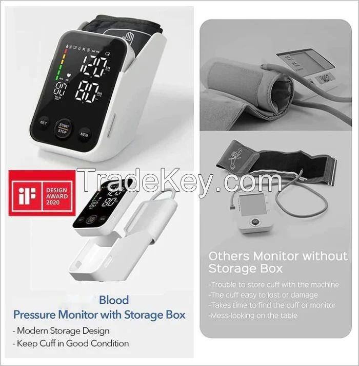 Smart Blood Pressure Monitor with Convenient Carry Case