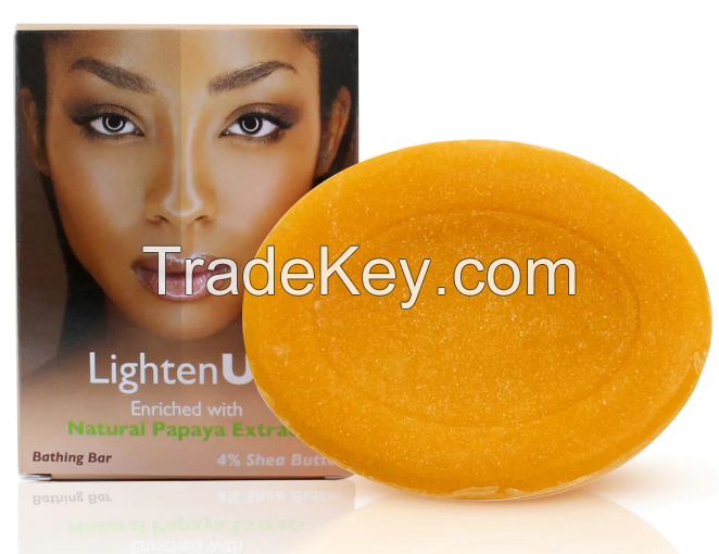 Omic LightenUp PLUS Natural Papaya Bathing Bar with Shea Butter 100g
