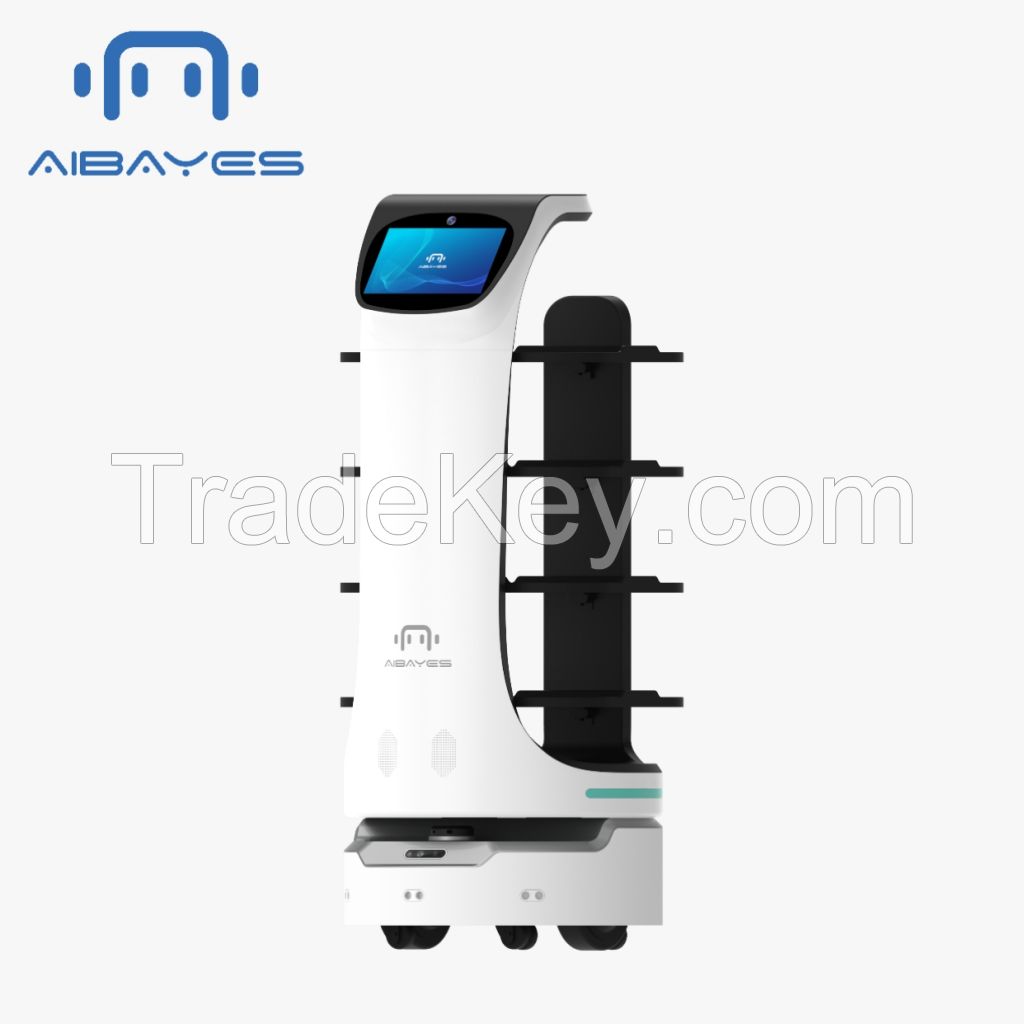 high performance food delivery robot for restaurant, coffee shop,hotel