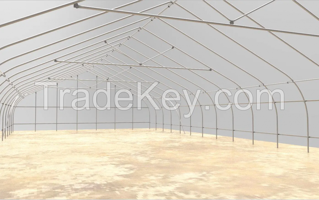 Single-span Plastic Film Greenhouse