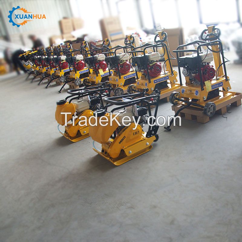 Factory new arrival direct sales gasoline petrol floor earth plate compactor machine made in china