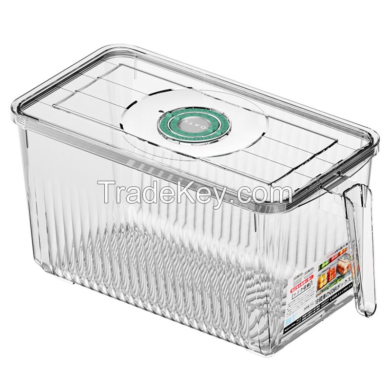 Drawer Type Refrigerator Organiser with Handle Food Container