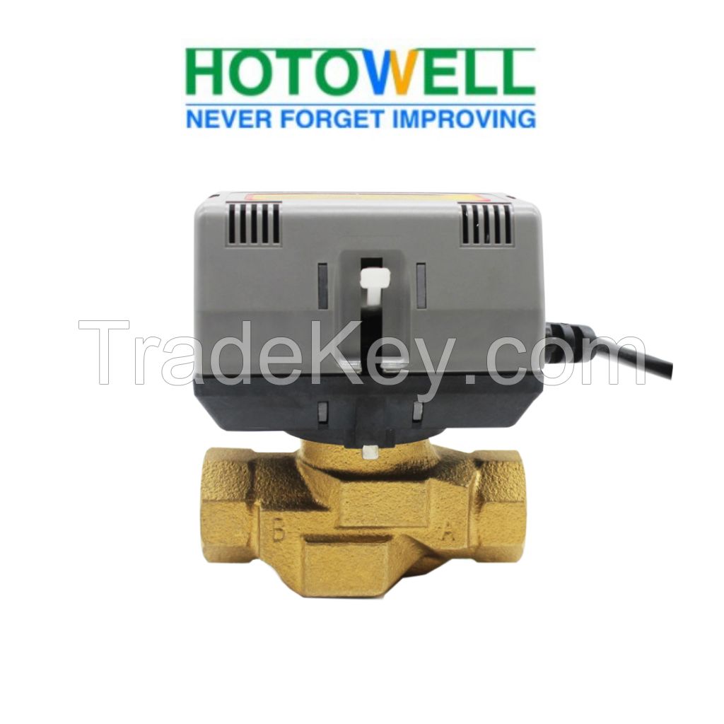 Hotowell V61 3 Wire DN15 DN20 DN25 3Way 2Way Motorized Check Valve