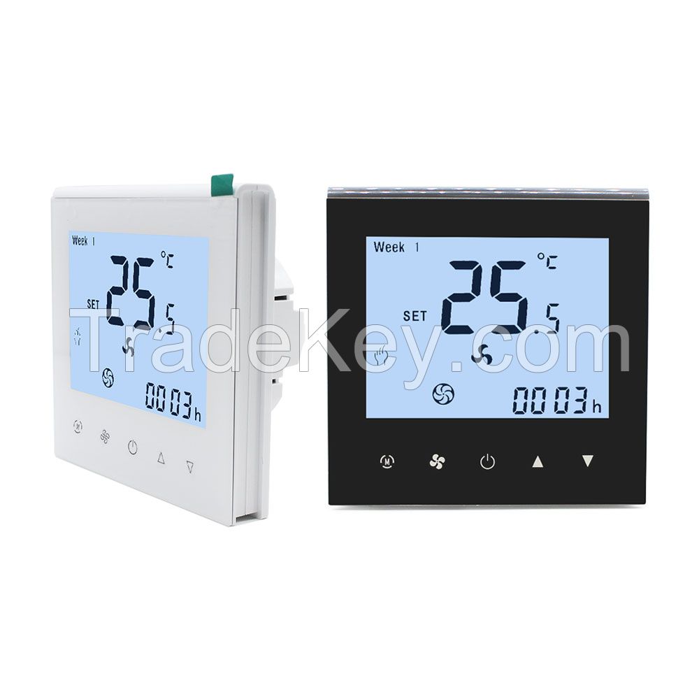 WF11 OEM ODM Customized Fan Coil Unit Wifi Programmable 2 Pipe 4 Pipe Smart Thermostat For Room