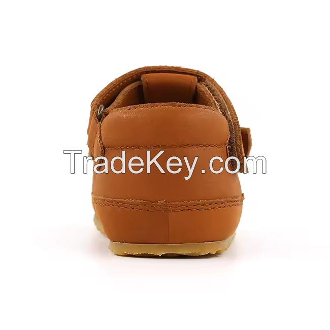 Brown Leather Mary Janes Flats Guangdong Manufacturers Infant Shoe