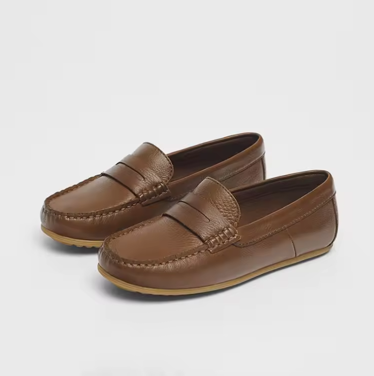 Custom Made Slip On Designer Brown Synthetic Leather Kids ChildrenÃƒï¿½Ã‚Â¢ÃƒÂ¯Ã‚Â¿Ã‚Â½ÃƒÂ¯Ã‚Â¿Ã‚Â&fra