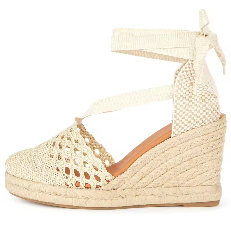 Latest Rope Summer Espadrille High Platform Wedge Sandals For Women