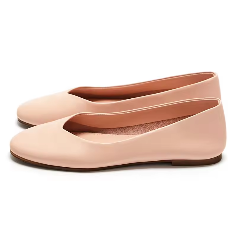 Nude Comfortable Walk Casual Work Office Elegant Basic Women Flat Shoes