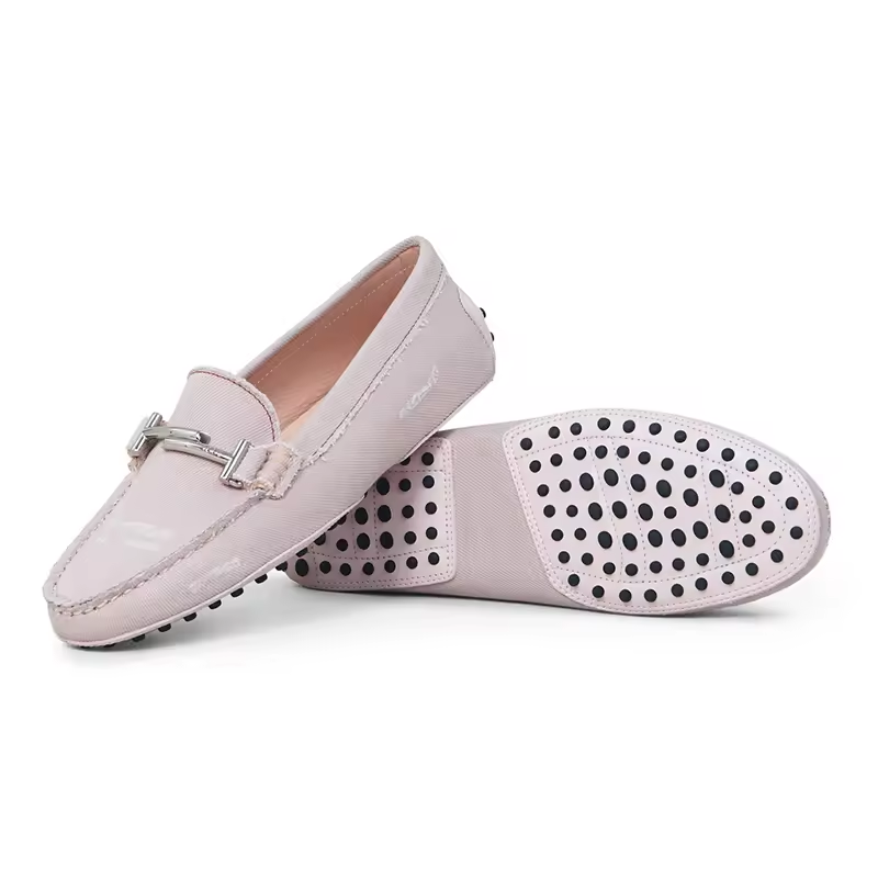 New Model Slip On Canvas Fabric Casual Walking Flats Woman Loafers Moccasins Shoes