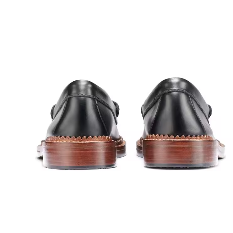 Casual Leather With Tassel Slip On Women Flat Mules Shoes