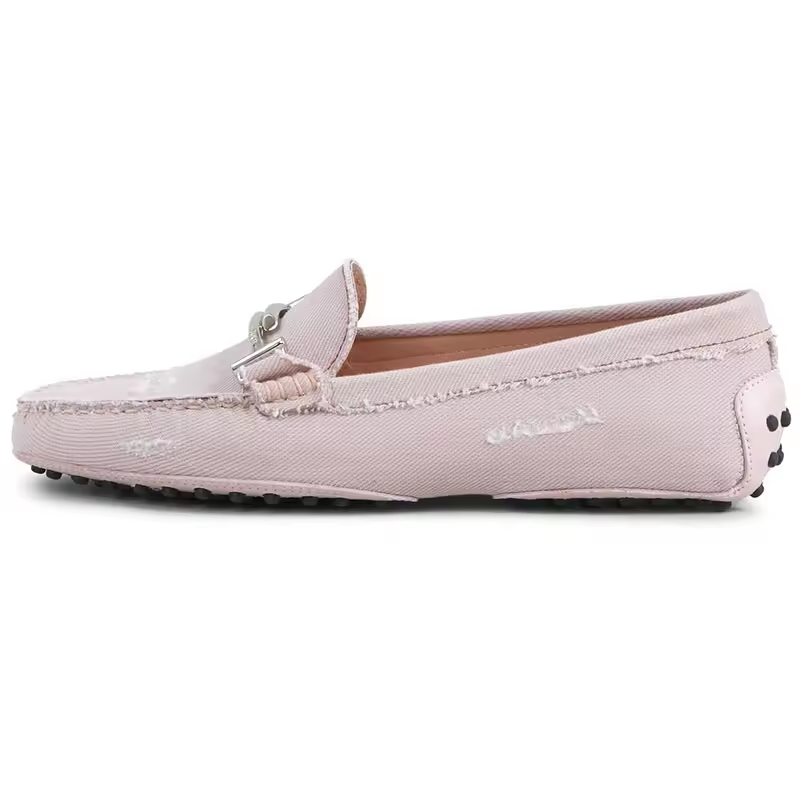 New Model Slip On Canvas Fabric Casual Walking Flats Woman Loafers Moccasins Shoes