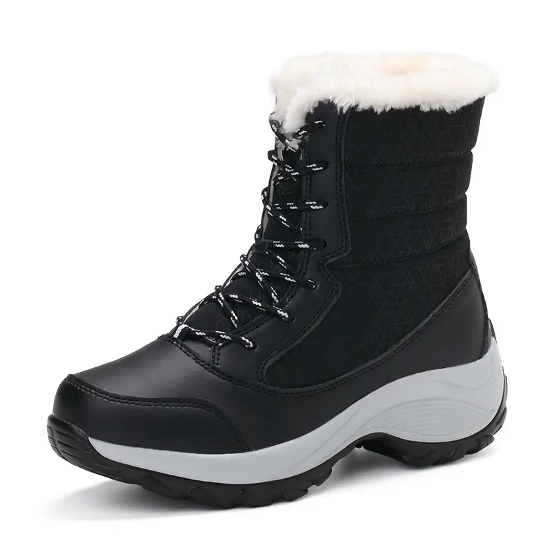 Wholesaling Keeping Warm Autumn Winter Platform Waterproof Furry WomenÃ¢ï¿½ï¿½s Snow Boots