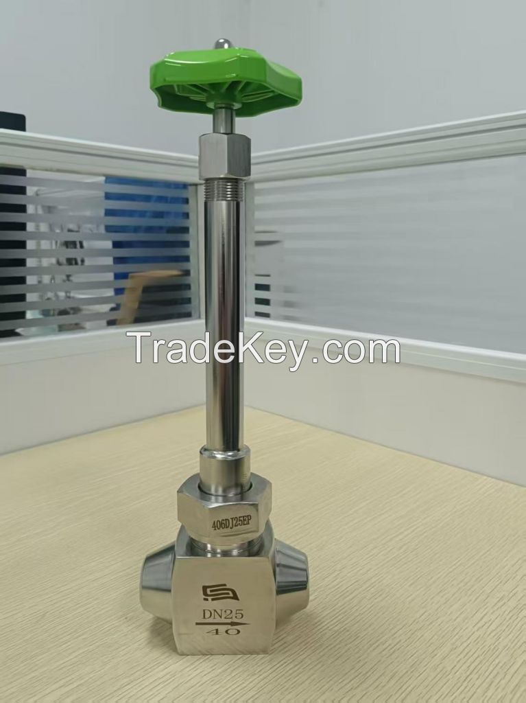 Cryogenic EP Grade Bellows Seal Globe Valve for LH2 liquid hydrogen