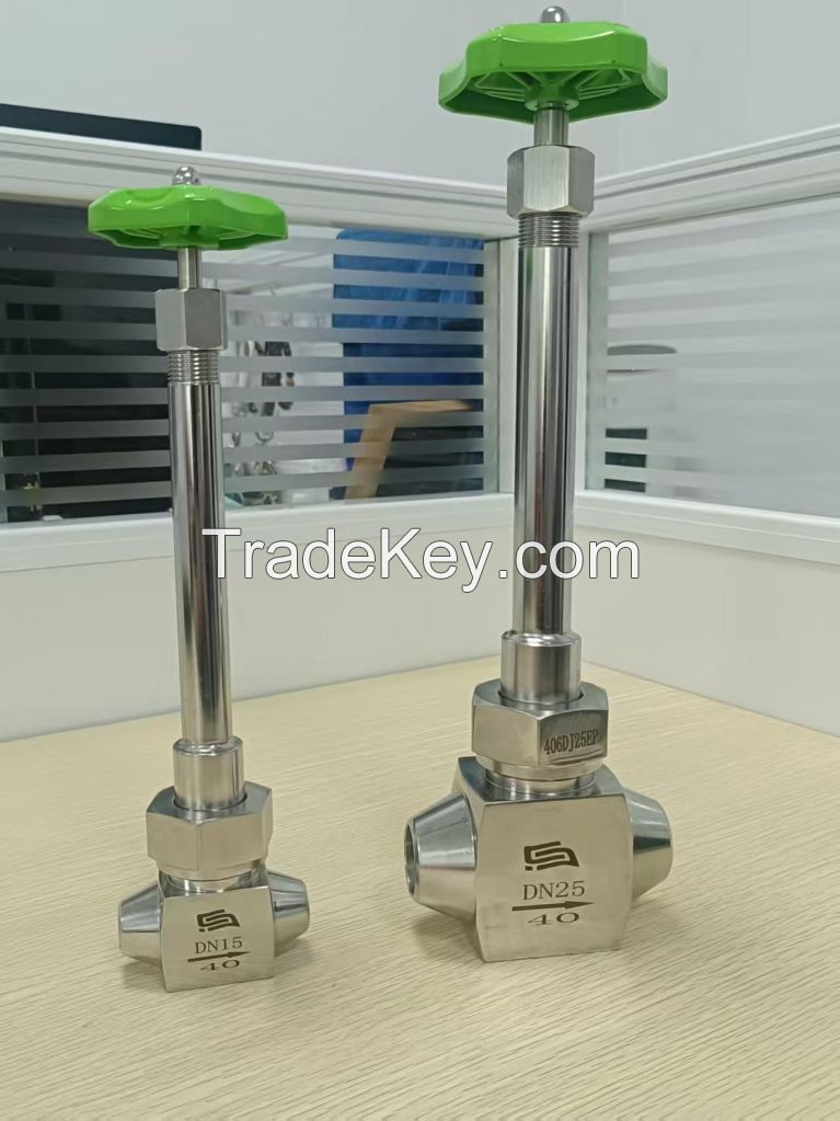 Cryogenic EP Grade Bellows Seal Globe Valve for LH2 liquid hydrogen
