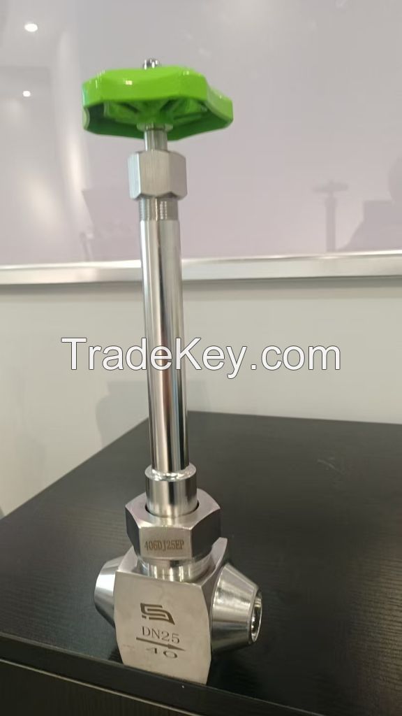 Cryogenic EP Grade Bellows Seal Globe Valve for LH2 liquid hydrogen
