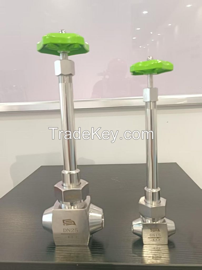 Cryogenic EP Grade Bellows Seal Globe Valve for LH2 liquid hydrogen