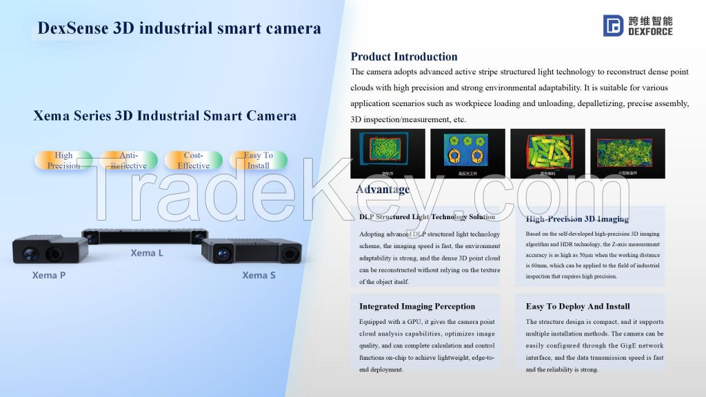 Industrial robotic arm vision guidance camera 