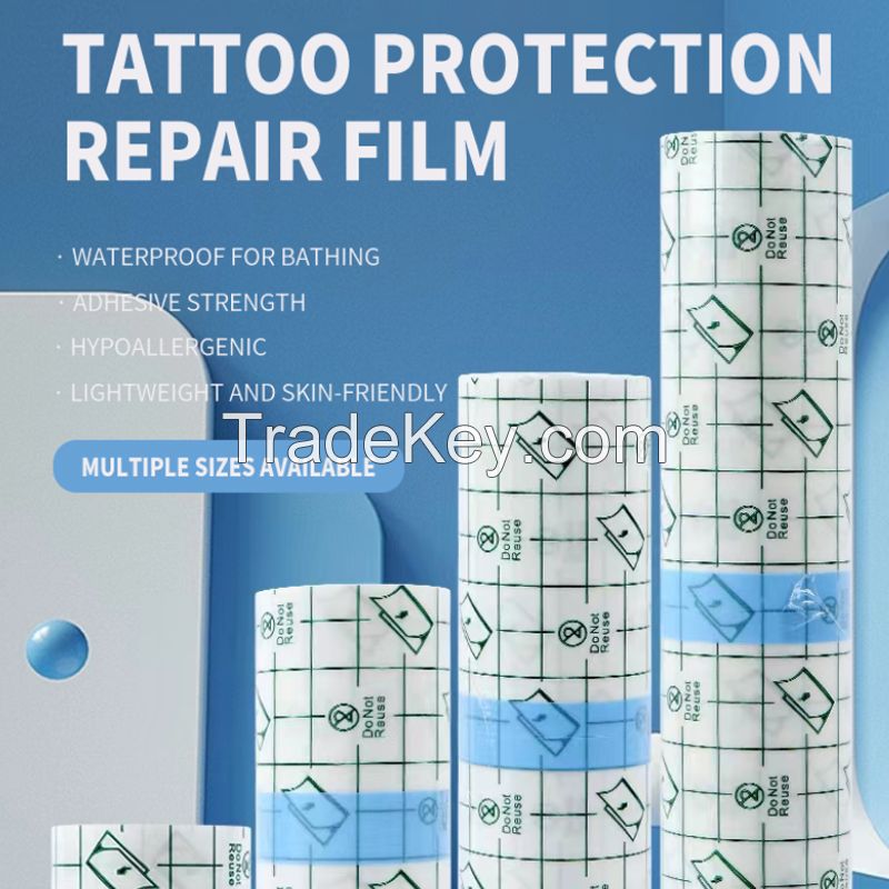 Waterproof and strong adhesive tattoo protection and repair membrane