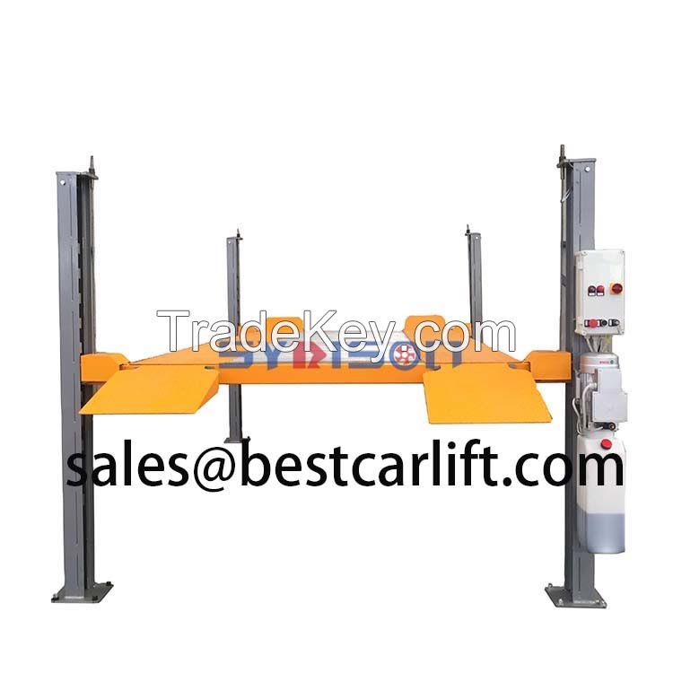 Bottom Price 4 Posts Simple Car Parking Lifts Hydraulic Car Parking Stacker 2 Levels Stereo Garage