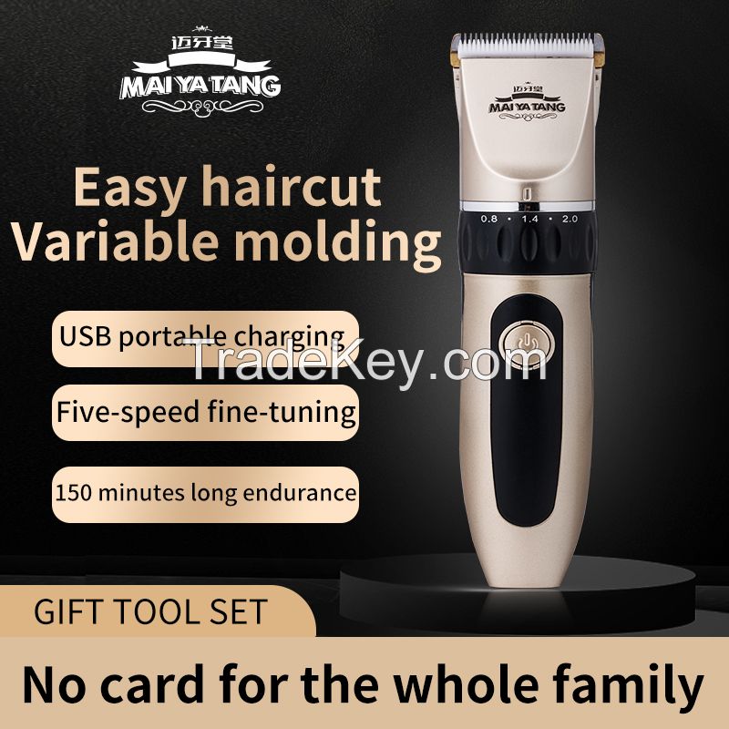 In Stock Strong Power Best Professional Barber Manufacturer Hair Cut Machine Rechargeable Cordless Trimmer Electric Hair Clipper