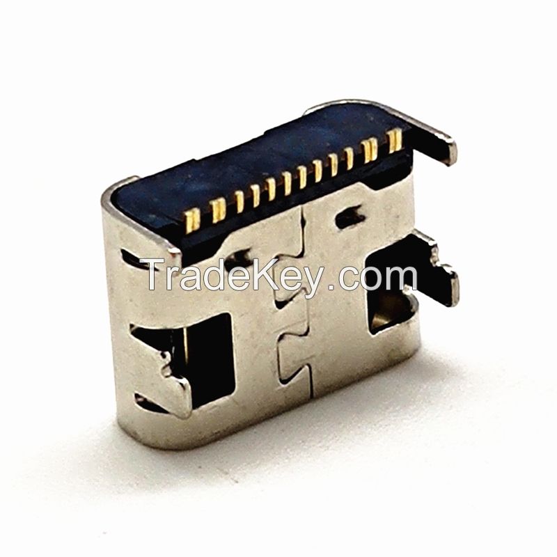 USB TYPE C 16PIN horizontal C7025 LCP black