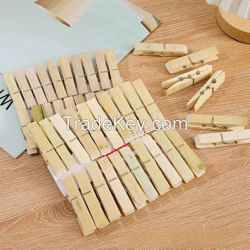 Bamboo Pegs Strong Clothes Pegs for Washing Line Laundry Pegs
