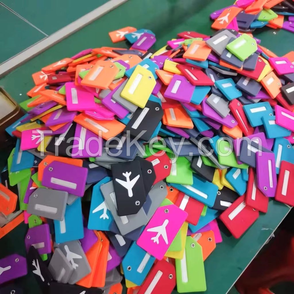 PVC Luggage Tag Aircraft Flexible Glue Boarding Pass Information Identification Luggage Listing