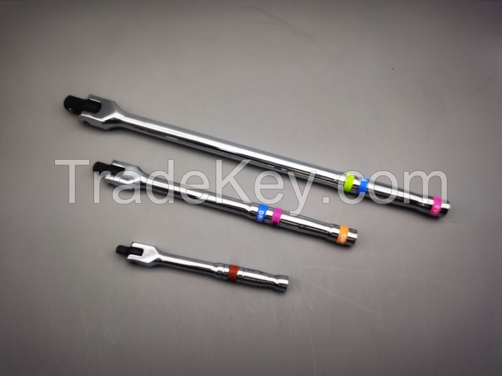 3pcs 1/4"   3/8"  1/2                                 Breaker bar  Flexible handle set rubber ring