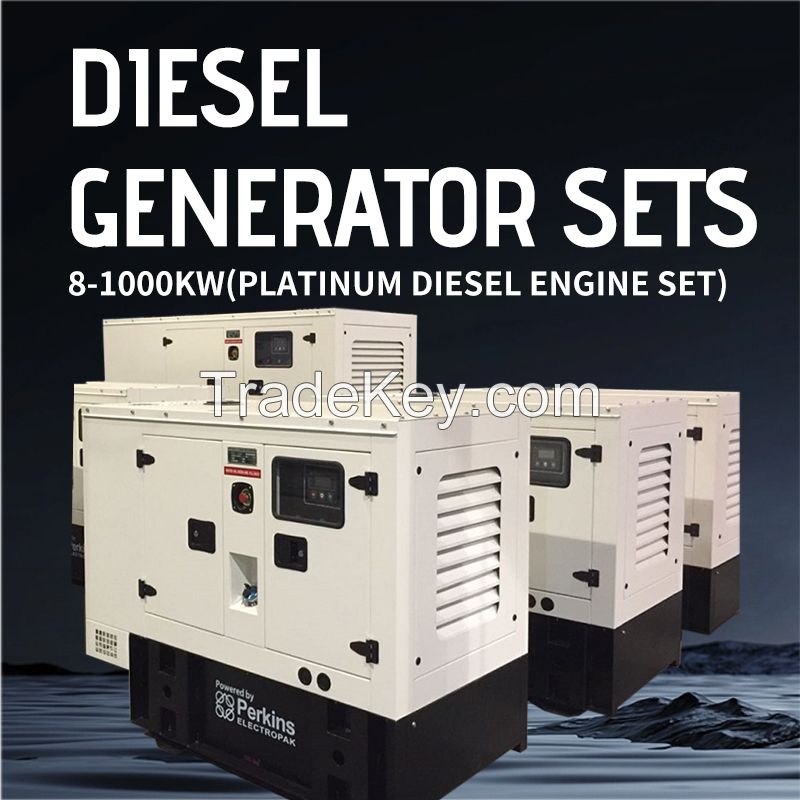 Diesel generator set (silent) 8-1000KW(Platinum diesel set)