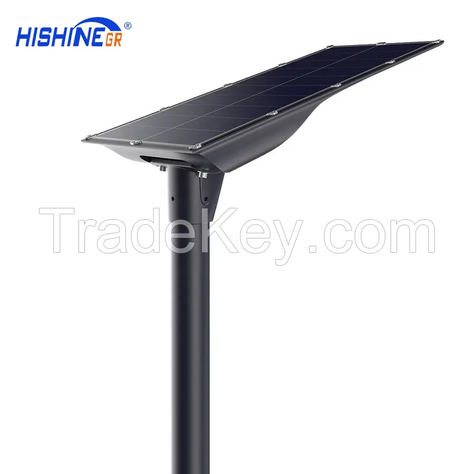 Hishine Group Factory End Price 100W All in One Solar Power LED Street Road Lighting Lamp Outdoor Integrated