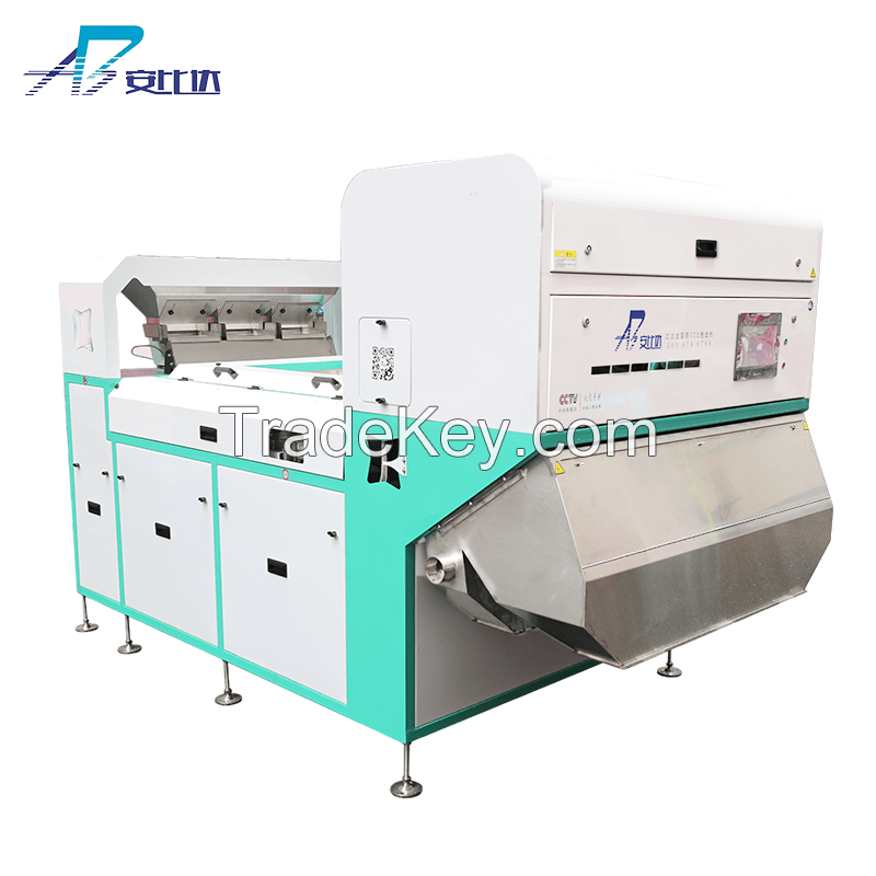 Belt type color sorter machine for mini stone, grain