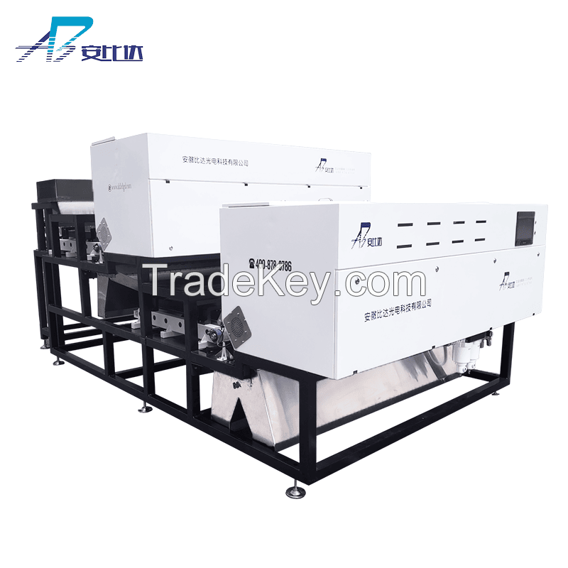 Belt type color sorter machine for mini stone, grain