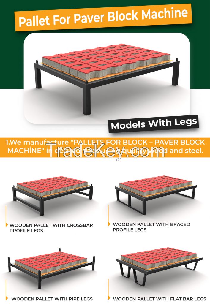 WOODEN PALLET FOR PAVING BLOCK MACHINE