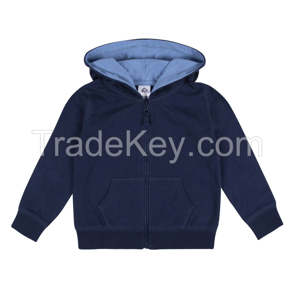 Gerber Kids Infant &amp; Toddler Boys Heather Navy Hoodie