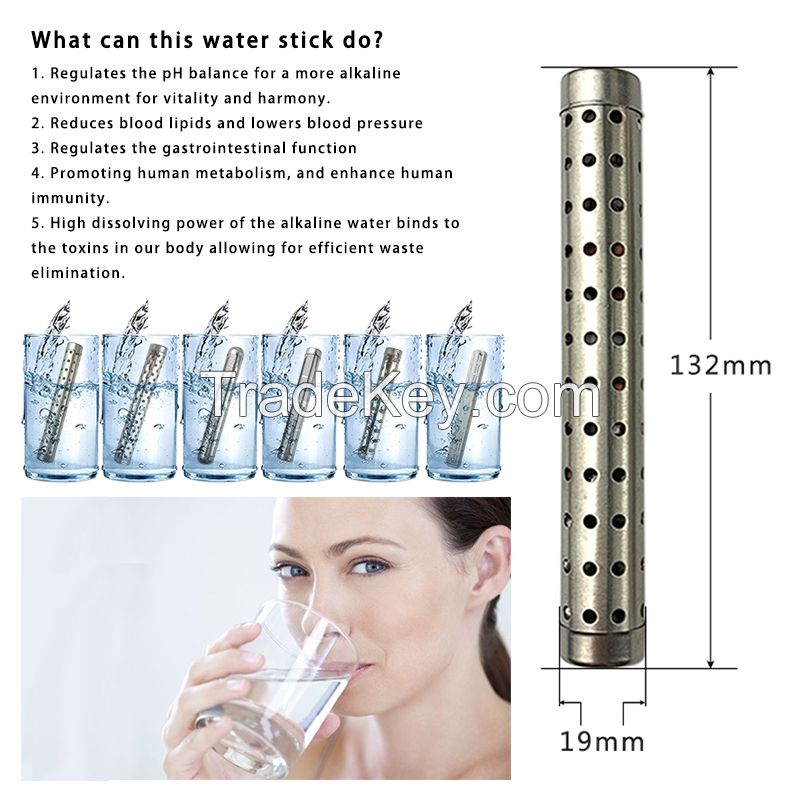 Custom pH 8-9 tourmaline energy hydrogen health magnetic water stick