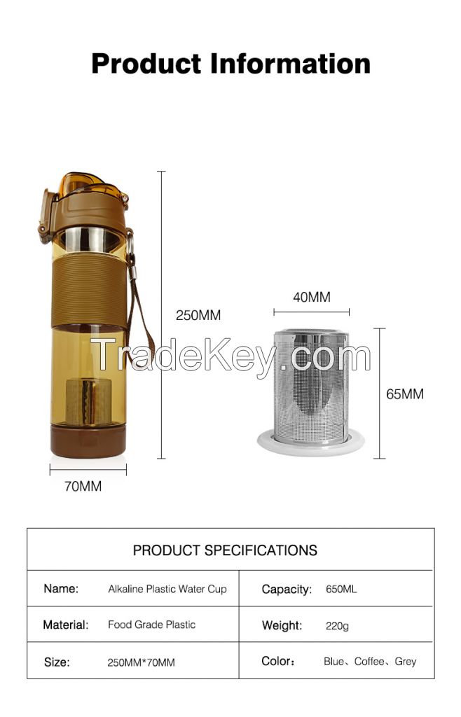 alkaline hydrogen water bottle hydrogen rich water generator bottle