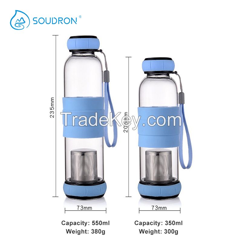 Hydrogen water bottle Alkaline glass ionized Water Bottle