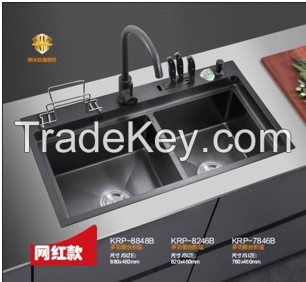 2023 LOSN stainless steel kitchen sink without tap