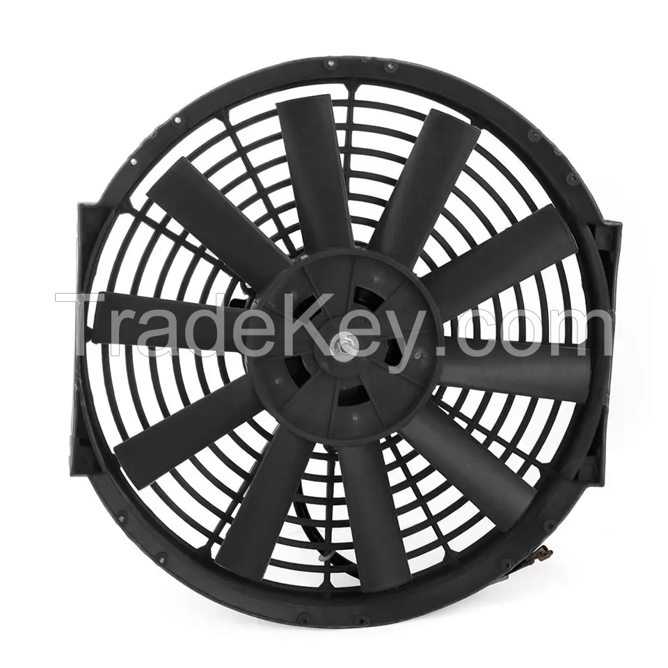 12 inch Straight Blade Universal Auto AC Electric Cooling Fan Car Fan For Radiator