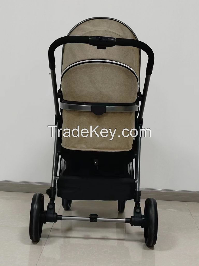 Cheap price high landscape 3 in 1 baby stroller pram pushchair with car seat